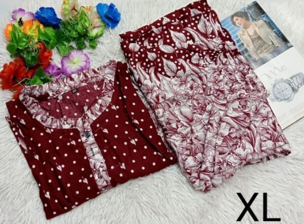 লেডিস লিলেন ২পিছ সেট. সাইজ :- XL - Image 6