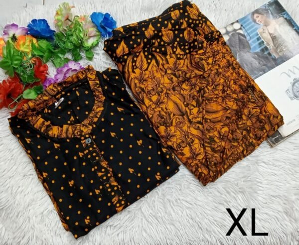 লেডিস লিলেন ২পিছ সেট. সাইজ :- XL - Image 4