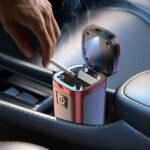 Car Ashtray Lighter Detachable Solar Powered/USB Rechargeable - Image 9