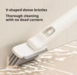 3 In 1 Flexible Silicone Toilet Brush 360 Degree Rotation With Long Handle For Bathroom Wall Cleaning Brush - Image 7