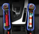 Car Seat Gap Filler Cup Holder With Dual Usb Port 2pcs set