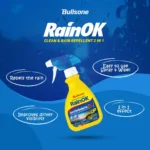 Bullsone RainOk Cleaner and Rain Repellent Coat (2 in 1) – 300ml: Ultimate Visibility and Protection - Image 3