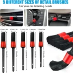 Multipurpose Car Detailing Brushes – Versatile Car Detailing Brushes- 5pieces Set - Image 3