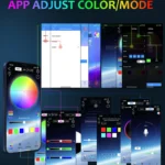 RGB Flowing Styling Car Hood Light LED Strip light – Remote And App Controlled - Image 2