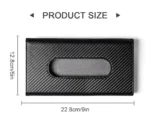 Carbon Fiber Car Sun Visor Tissue Box