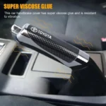 Hand Brake Cover Chrome Carbon Fiber Style