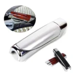 Hand Brake Cover Chrome Carbon Fiber Style - Image 2