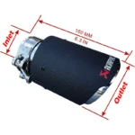 Carbon Fiber Muffler Tip 1 piece