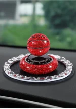 Car Solar Rotary Diamond Basketball Perfume - Image 3