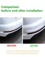 Car Bumper Protector Rubber Stickers, Anti-Scratch Sticker 2 pcs - Image 3