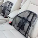 Comfortable Lumbar Mesh Cushion for Driving- Black Mesh Back Support for Car- NO 1