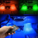Car interior ambient lighting – Multi color Neon car interior lighting LED car floor lights