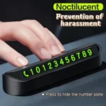 Car Temporary Parking Phone Number Plate - Image 2